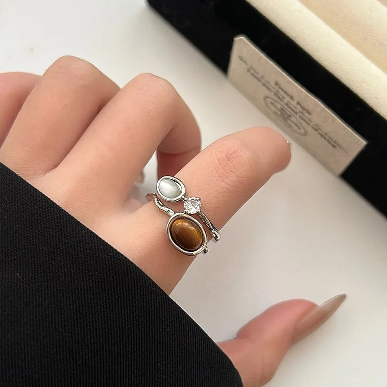 Selection of 925 Silver Delicate Adjustable Rings