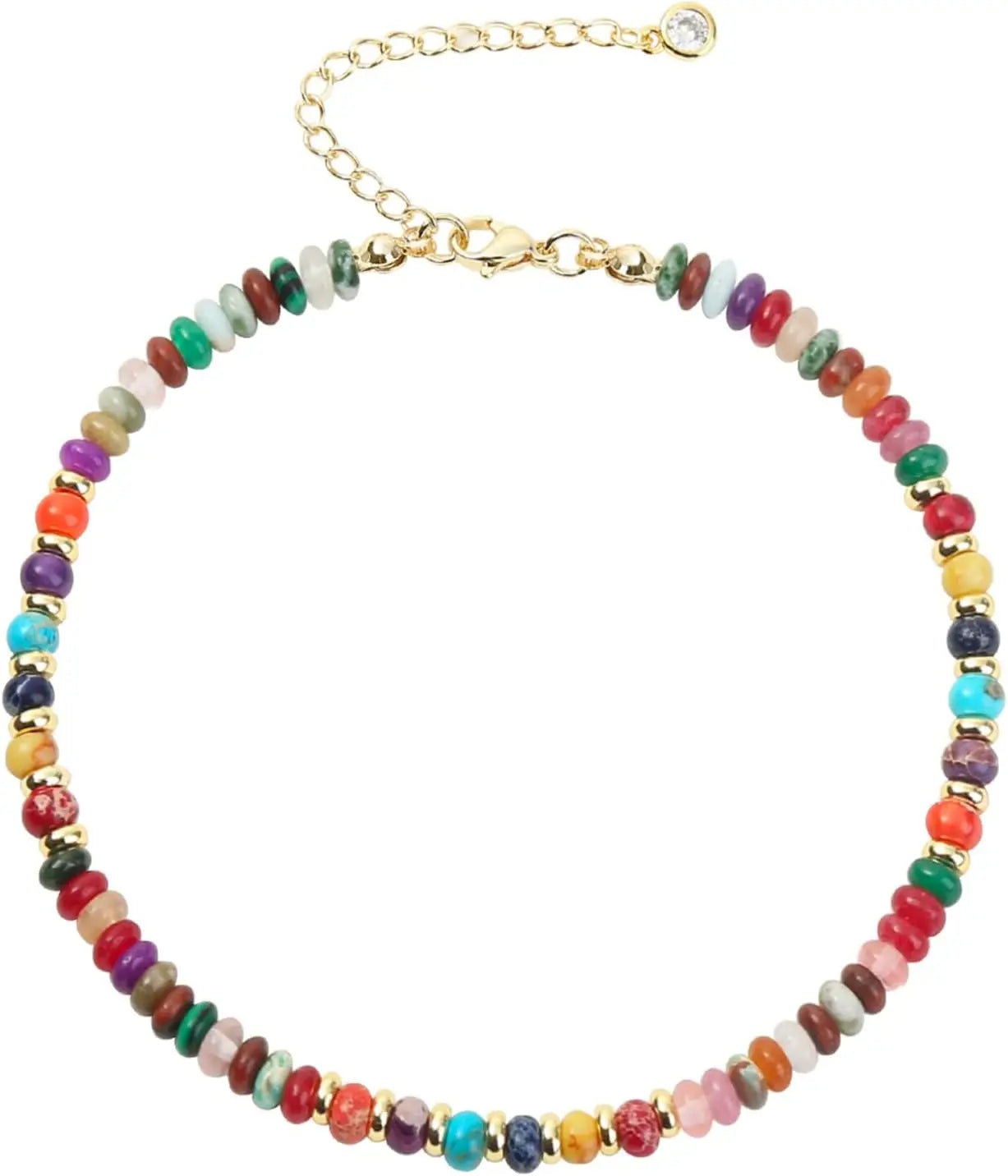 Natural Stone Handmade Beaded Anklet Summer Bracelet