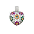 Heart & Snake Pendants Selection in 925 Sterling Silver with Zircon Stones