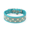Wide Thick Reflective Mesh Fabric Breathable Dog Collar - No Neck Pressure, Non-Restrictive, Cool
