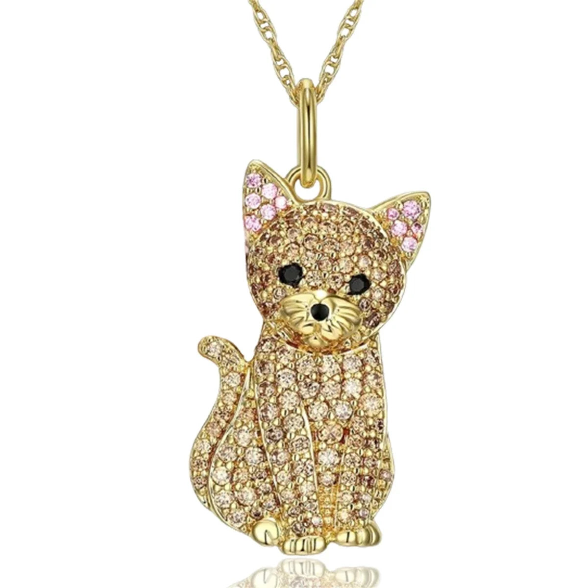 Collection of Dog Pendant Necklaces VARIOUS BREEDS Made with Zinc Alloy & CZ Diamonds