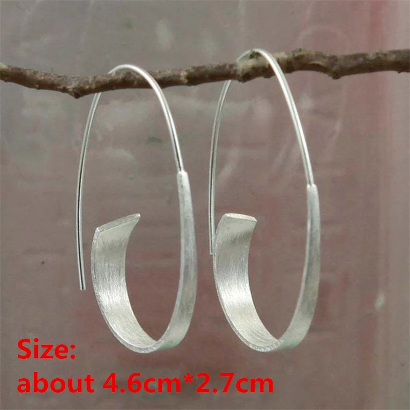 Unique Collection of Zinc Alloy Resin Dangle Earrings - Geometric Asymmetric Boho Trendy