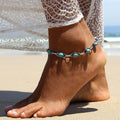 Boho Turquoise Resin Bead Summer Anklet in Zinc Alloy - Choose Your Design