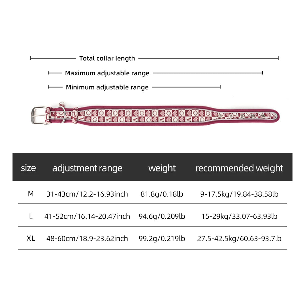 Wide Thick Reflective Mesh Fabric Breathable Dog Collar - No Neck Pressure, Non-Restrictive, Cool