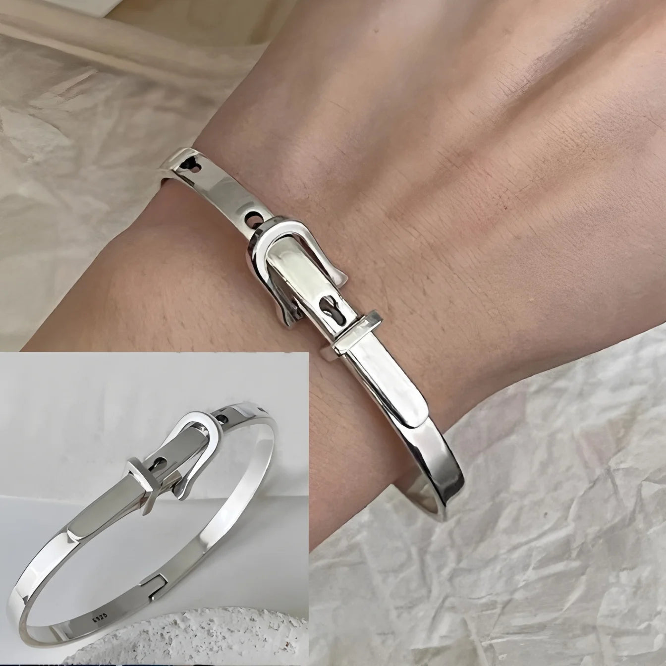 925 Sterling Silver Adjustable Cuff Bracelets Selection
