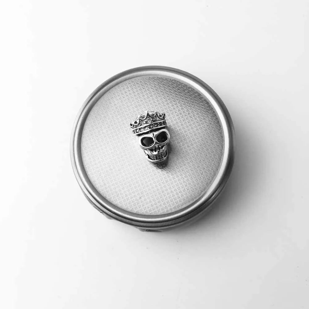 Queen Skull in 925 Sterling Silver with Zircons