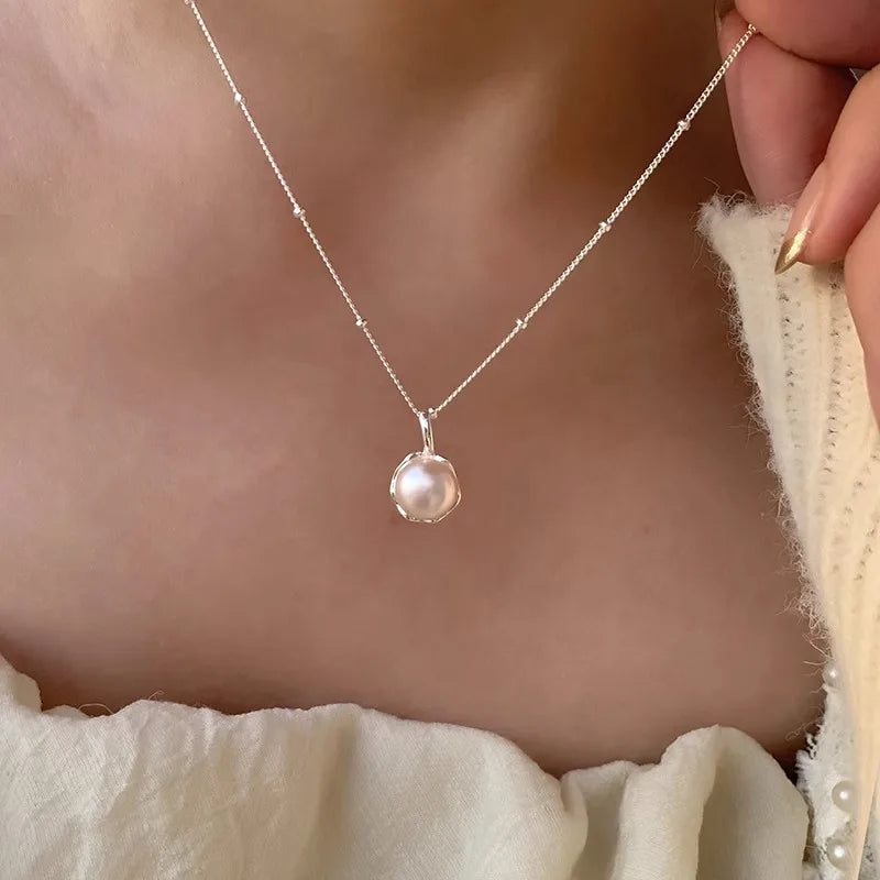 Refined & Elegant 925 Sterling Silver Pearl Pendant Necklaces - Choose Yours