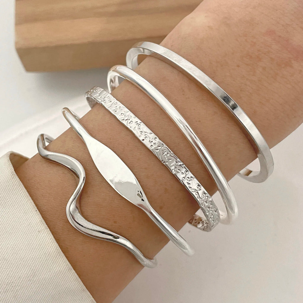 925 Sterling Silver Bracelets Selection