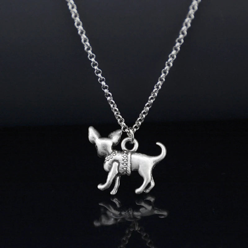 Corgi, Chihuahua, Collie Pendant on Stainless Steel Chain - Choose Yours