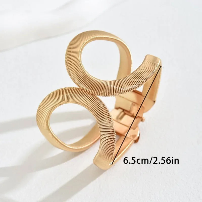 Chanel Symbol Golden Alloy Bracelet - Large Trendy Bold