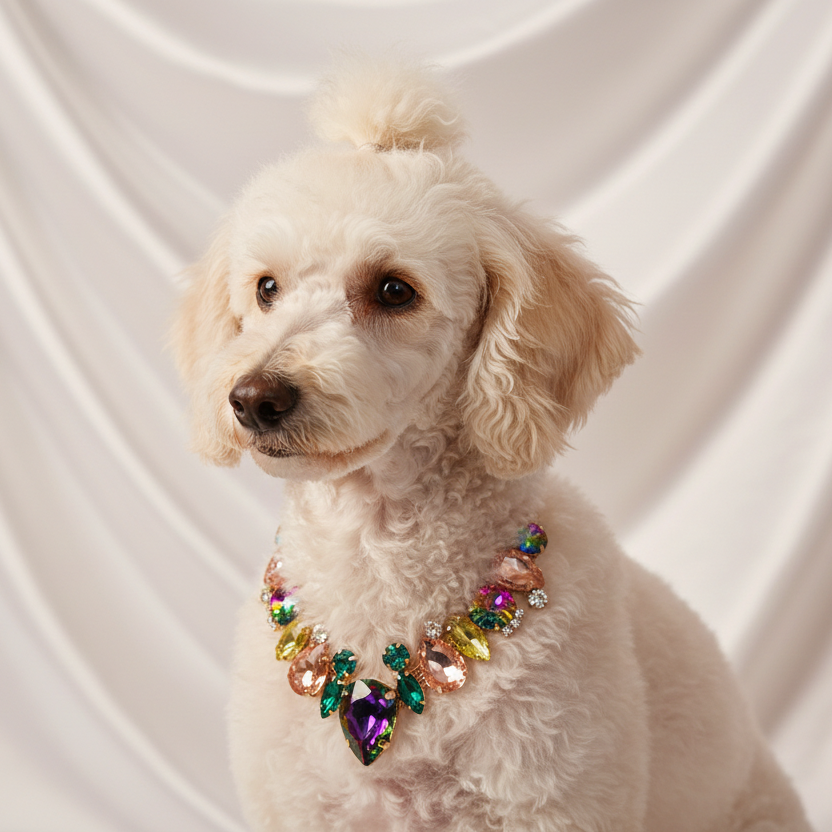 18K Gold-Plated Stainless Steel Pet Necklace with Cubic Zirconia – 5 Amazing Necklaces!