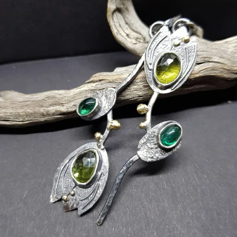 Unique Collection of Zinc Alloy Resin Dangle Earrings - Geometric Asymmetric Boho Trendy