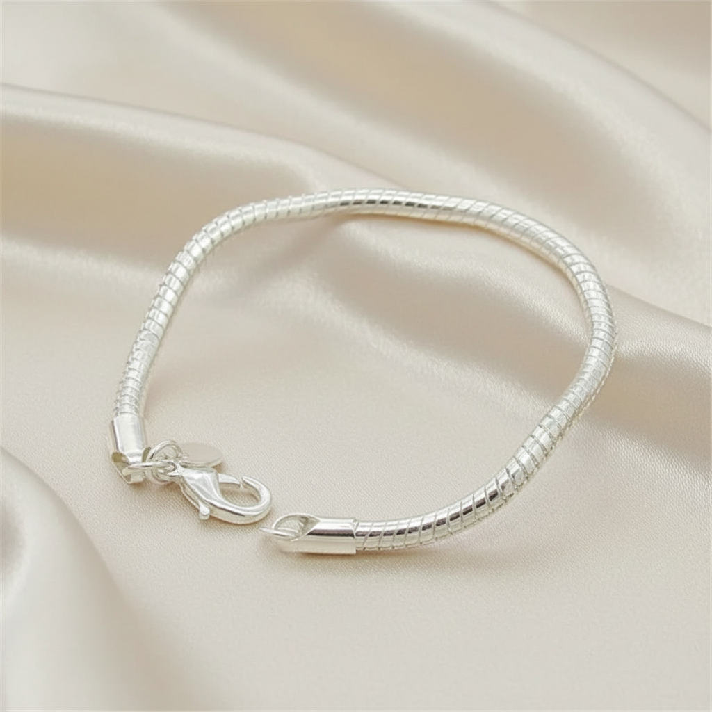 Selection of 925 Sterling Silver Chain Bracelets