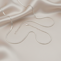 2mm Snake Chain Necklace in 925 Sterling Silver