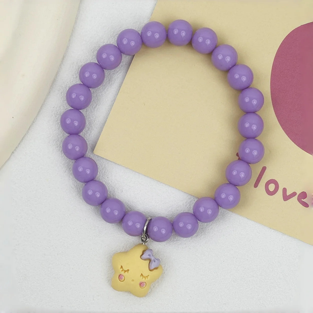 Sweet Cartoon Cat Pet Necklace: Handmade Beaded Adjustable for Small Dogs & Cats - Adorable Kitten Charm Pendant for Small Pets