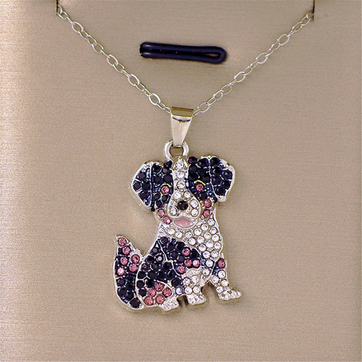 Collection of Dog Pendant Necklaces VARIOUS BREEDS Made with Zinc Alloy & CZ Diamonds