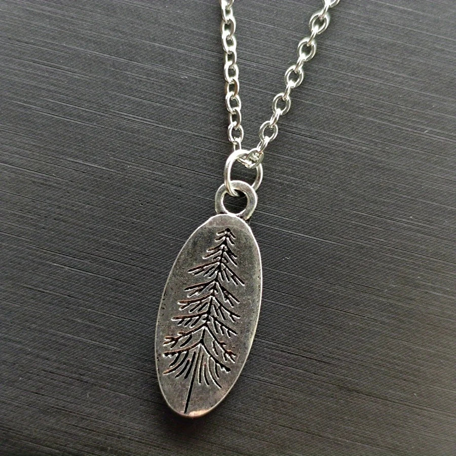 Forest Tree Zinc Alloy Earthy Simple Necklace Unisex