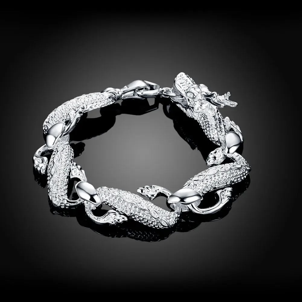 Selection of 925 Sterling Silver Chain Bracelets
