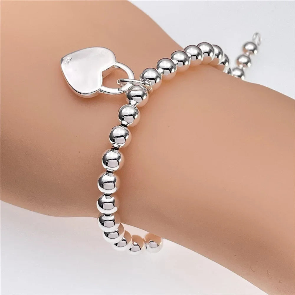 Selection of 925 Sterling Silver Chain Bracelets