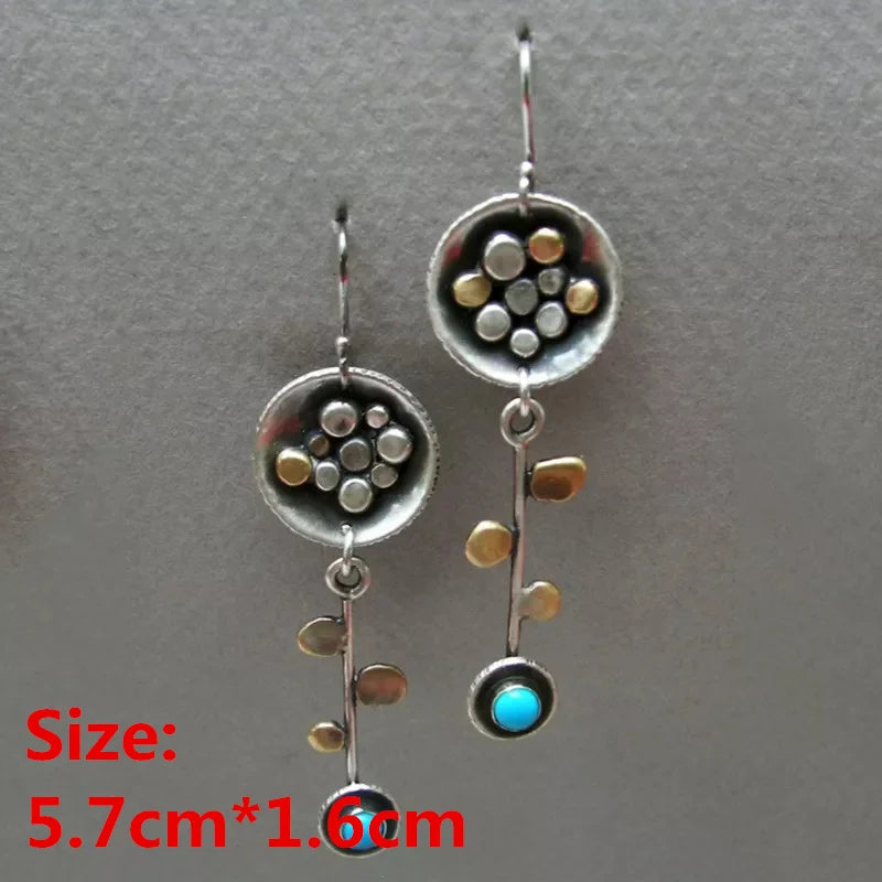 Unique Collection of Zinc Alloy Resin Dangle Earrings - Geometric Asymmetric Boho Trendy