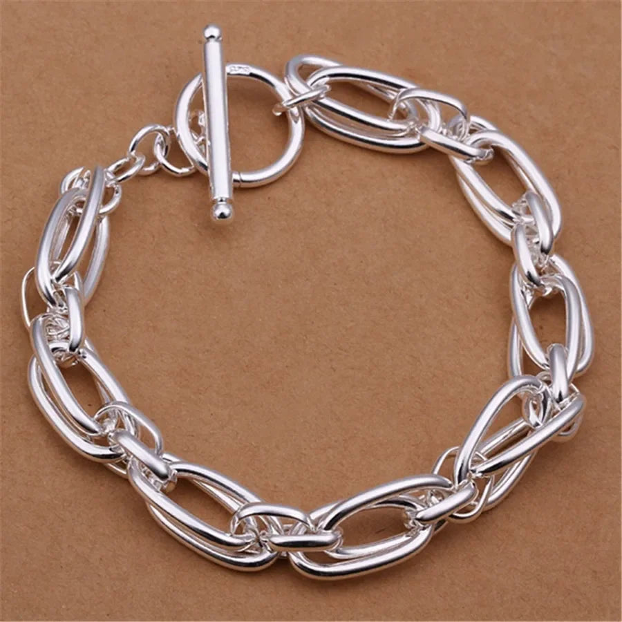 Selection of 925 Sterling Silver Chain Bracelets