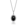 925 Sterling Silver Natural Moonstone Pendant & Earrings Set