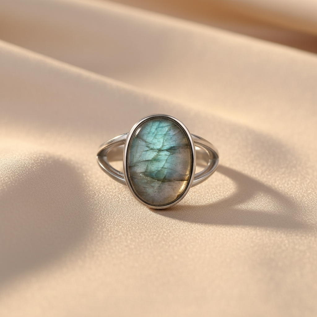 925 Sterling Silver Ring Natural Gemstone Ring