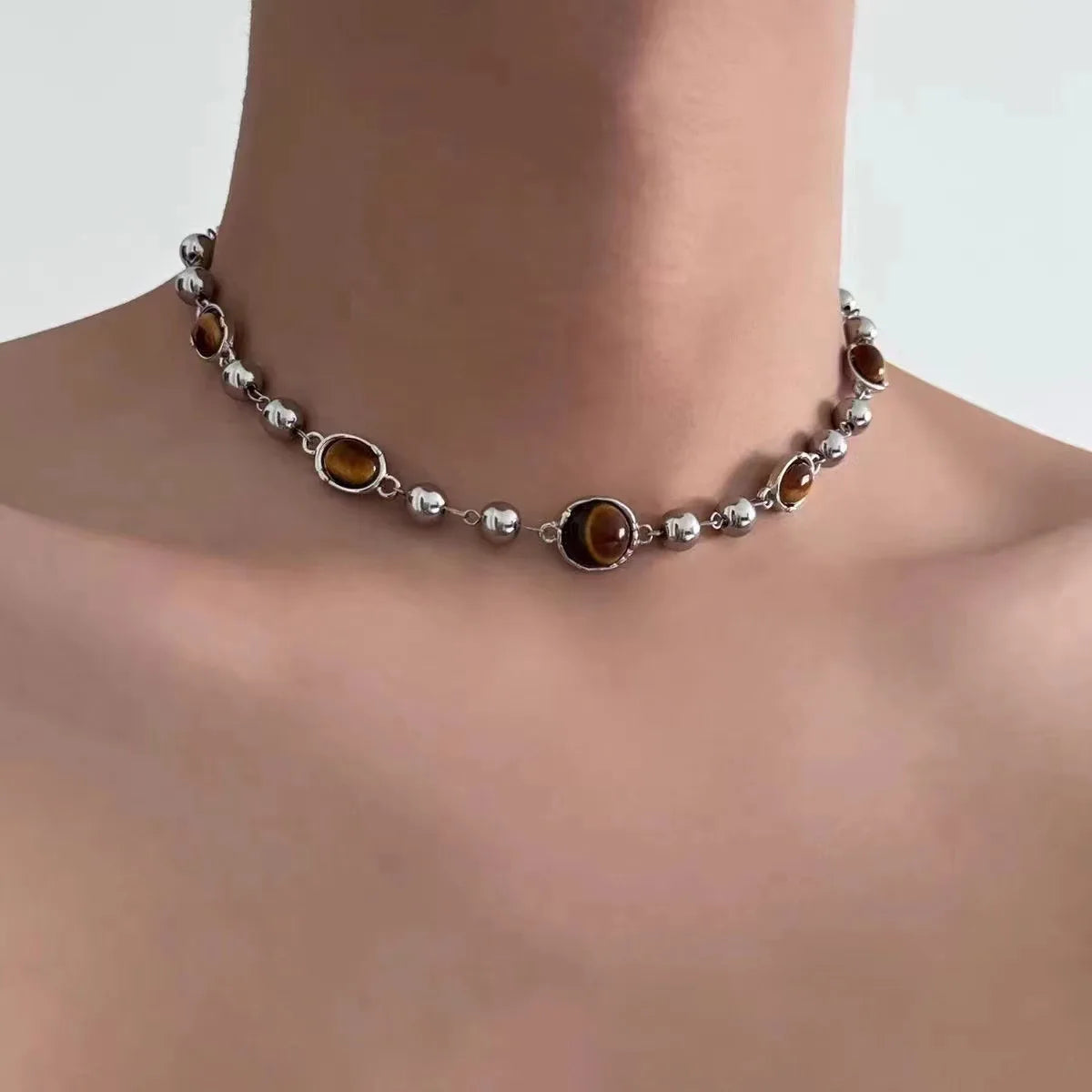 Gotic Y2K Choker Selection Stainless Steel