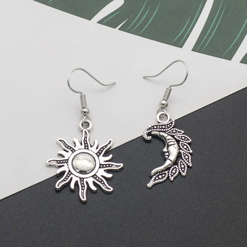 Unique Collection of Zinc Alloy Resin Dangle Earrings - Geometric Asymmetric Boho Trendy