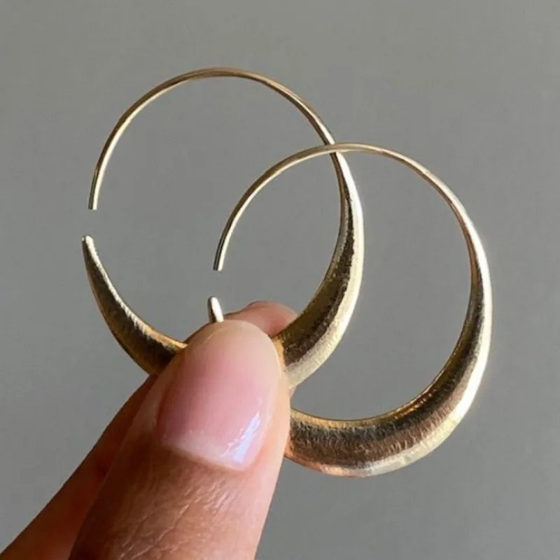 18K Gold Plated Cooper Hoop Earrings