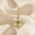 925 Sterling Sliver Lucky Golden Royalty Star Pendant Charm